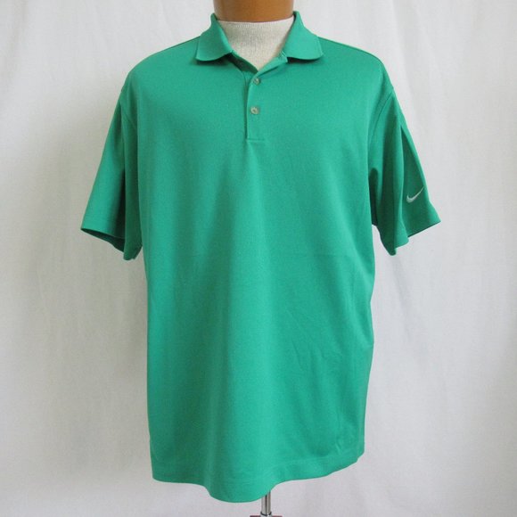 Nike Other - Nike Golf Dri Fit Polo Shirt UV Tech Green L